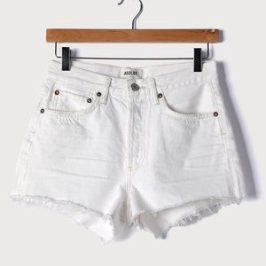 Parker Vintage White Denim Cutoff Shorts Size 25